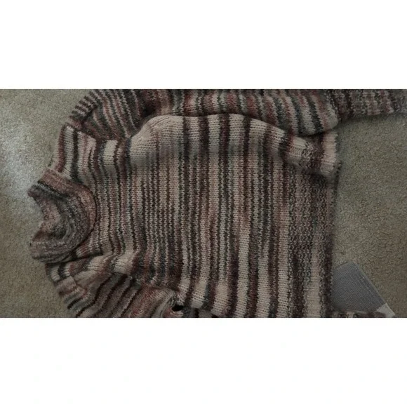 VERONICA BEARD Sweater Women sz Lg ALSTON Soft Mock Neck Pullover NWOT Tan Brown - Picture 4 of 5